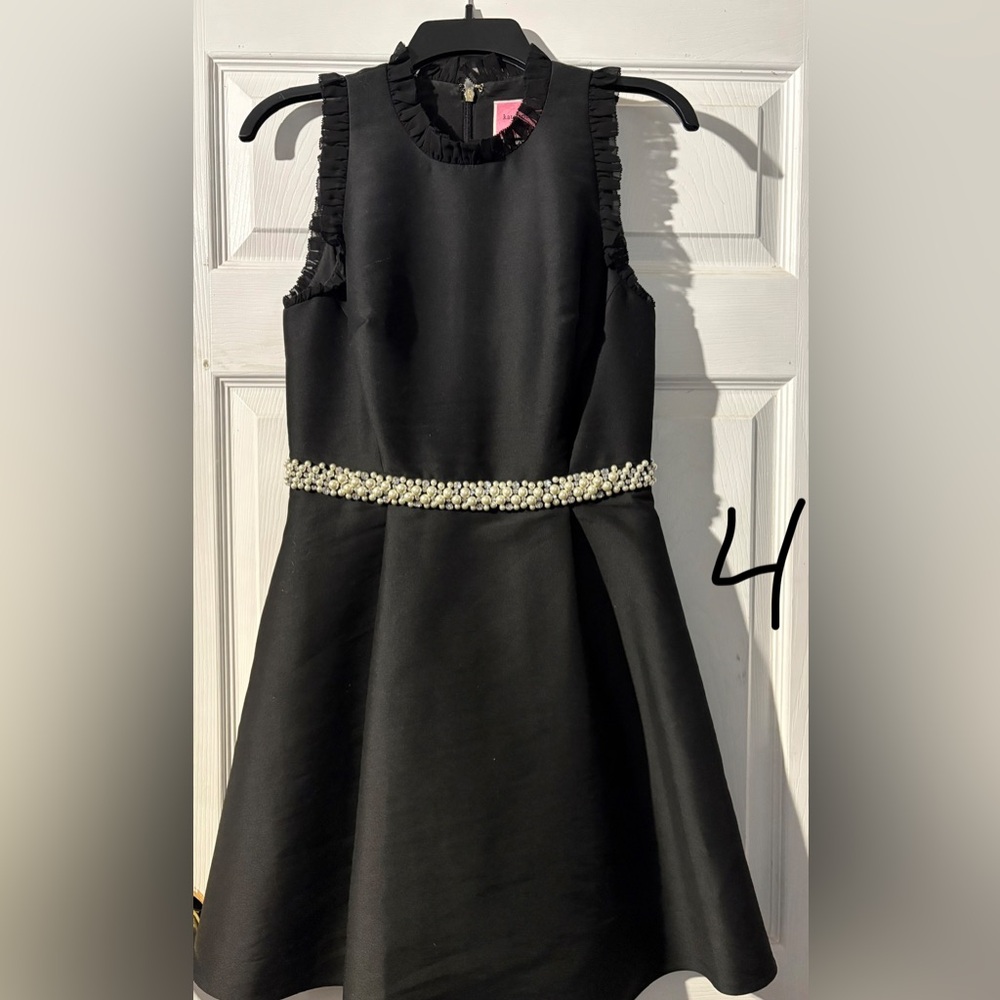 Kate Spade Rhinestone and Pearl Embellished Cocktail Dress